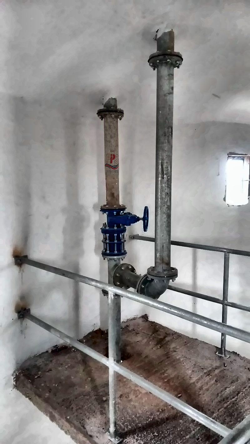 Colonnes montantes de réservoir — réalisation FPS au Maroc