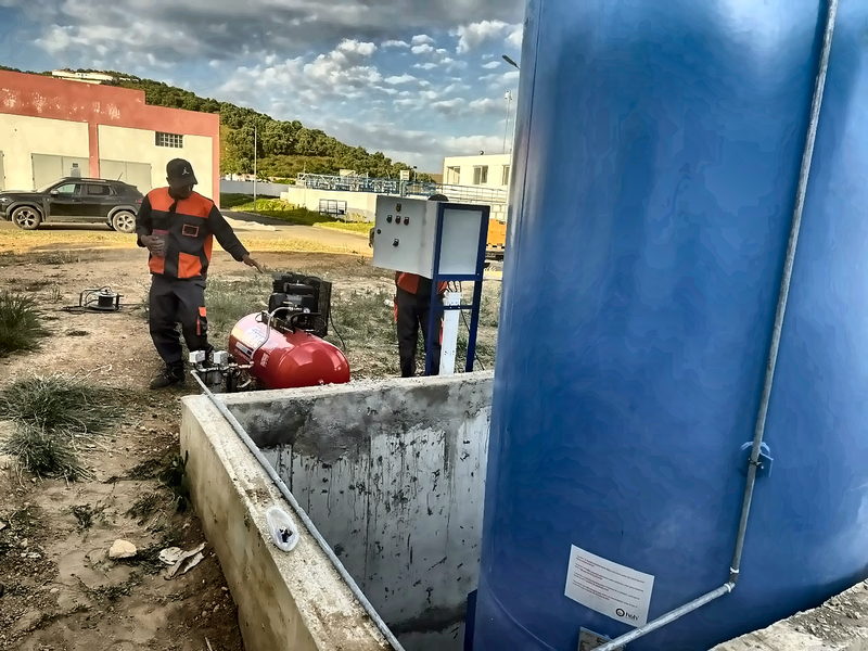Poste anti-bélier et compresseur — réalisation FPS au Maroc