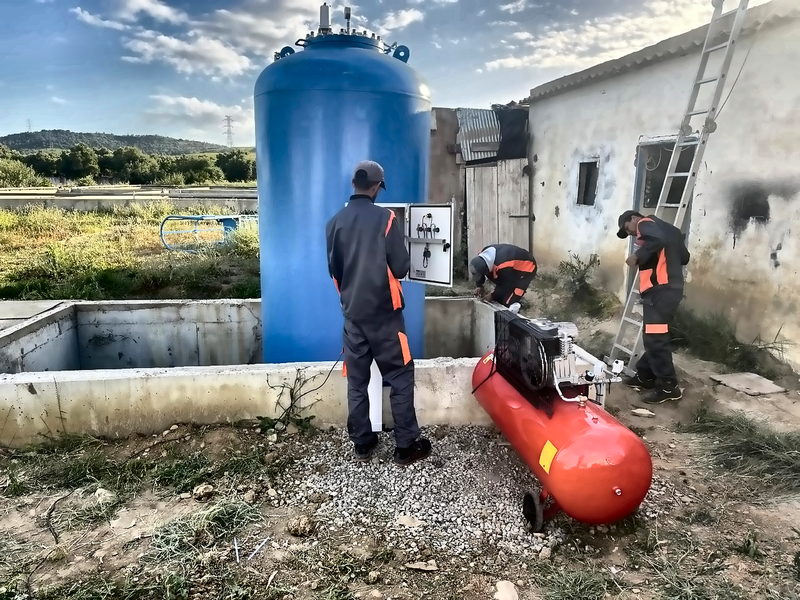 Installation de réservoir anti-bélier — réalisation FPS au Maroc